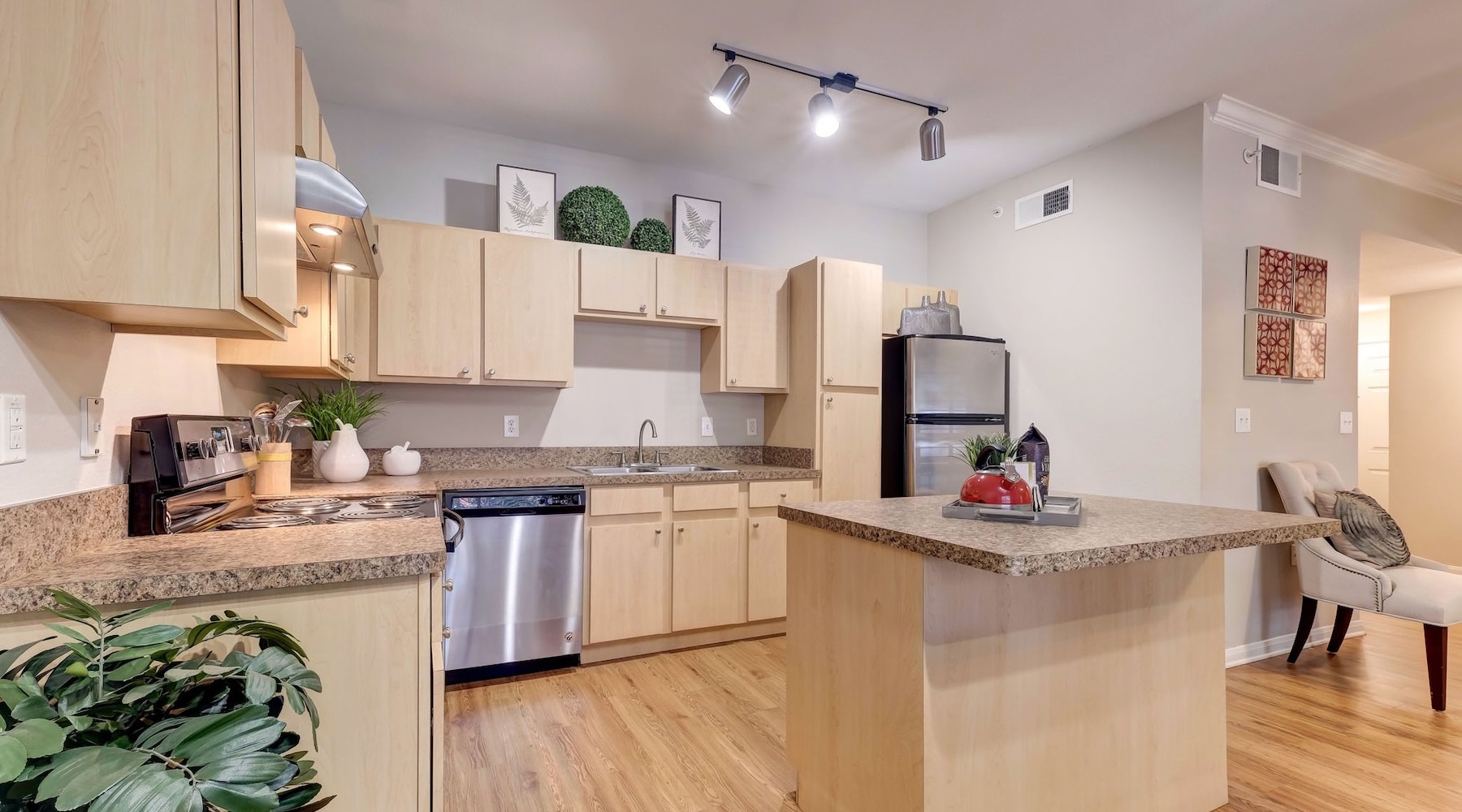State-of-the-art-Amenities Open space living area with natural lighting