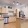 a kitchen with wooden floors