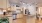 a kitchen with wooden floors
